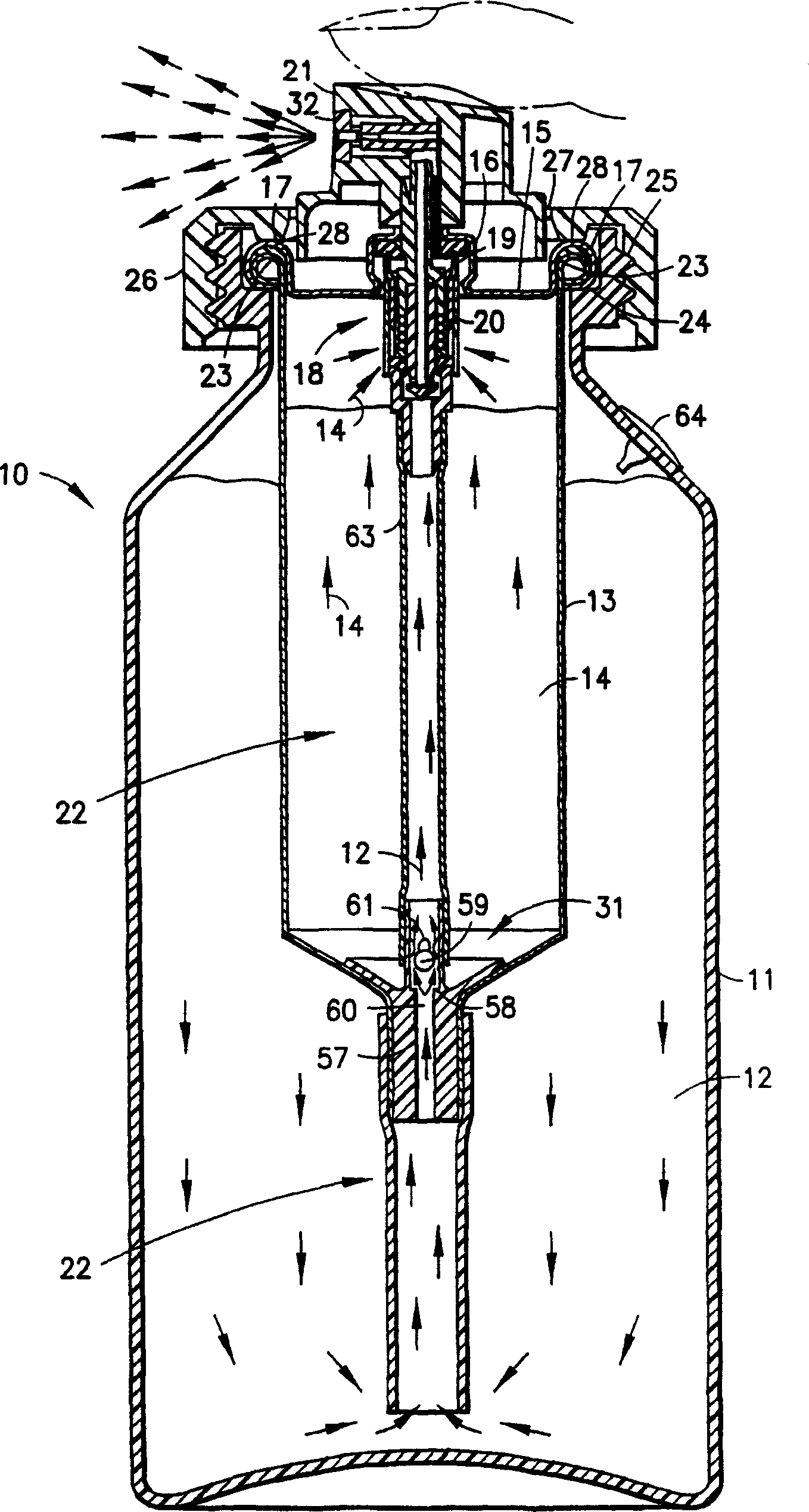 Aerosol spray dispenser