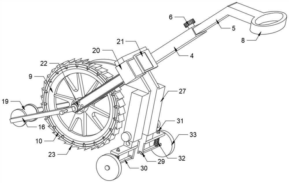 Wheel type range finder