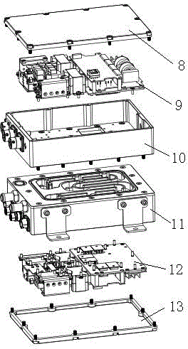 Integrated inverter structure