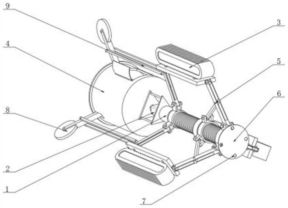 Pipeline inner wall flaw detection crawling robot and application method thereof