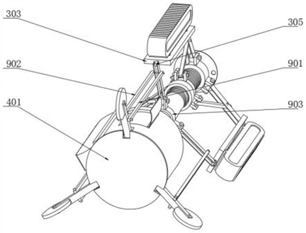 Pipeline inner wall flaw detection crawling robot and application method thereof