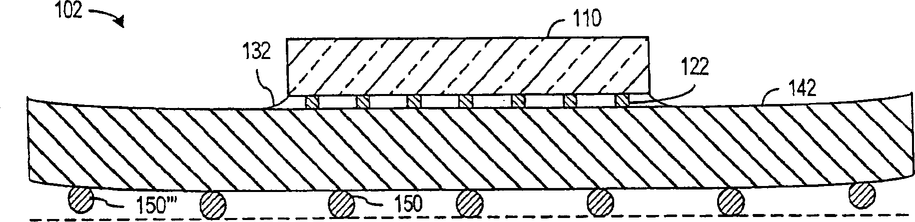 Planarizing and testing of bga packages