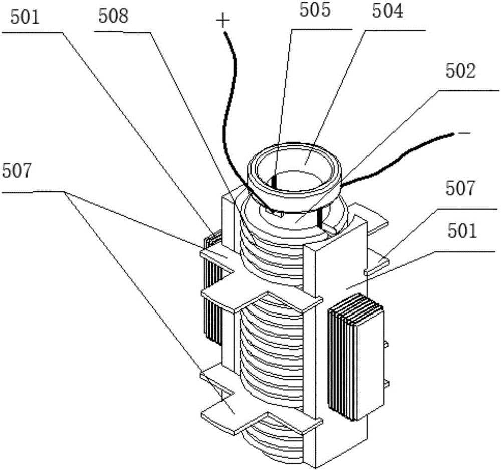 3D printing device and method based on electromagnetic emission technique