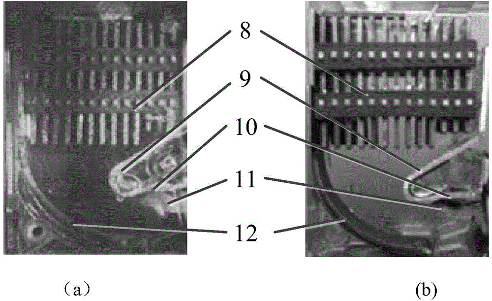 Synchronous measuring device and method of arc and contact moving process based on laser imaging