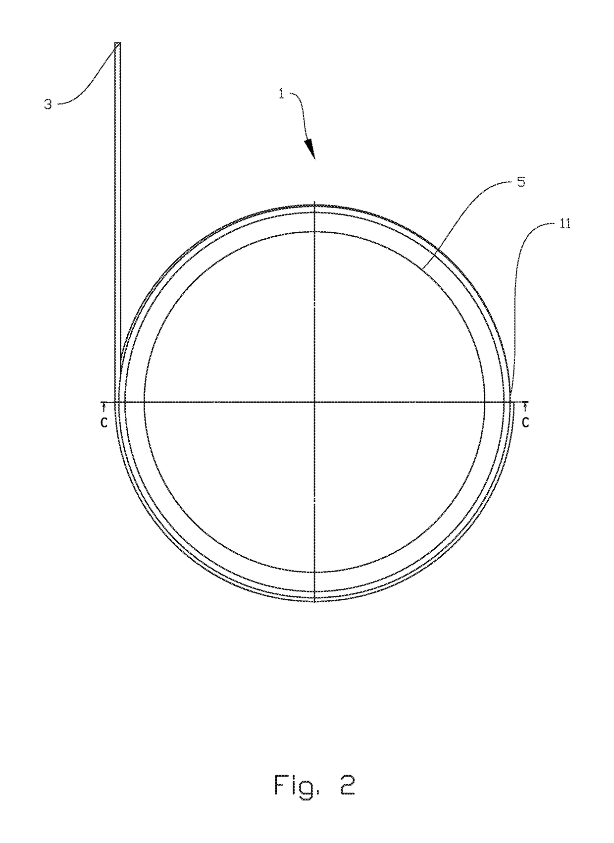 Winch drum with internal wire storage