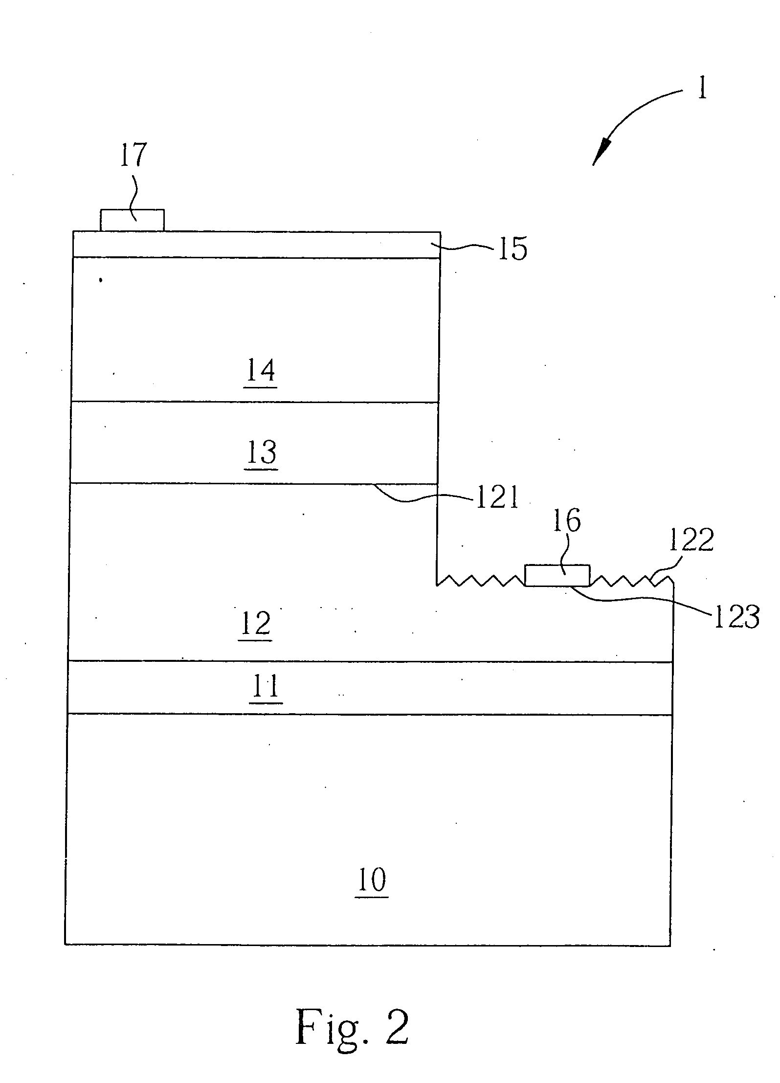 High efficiency nitride based light emitting device