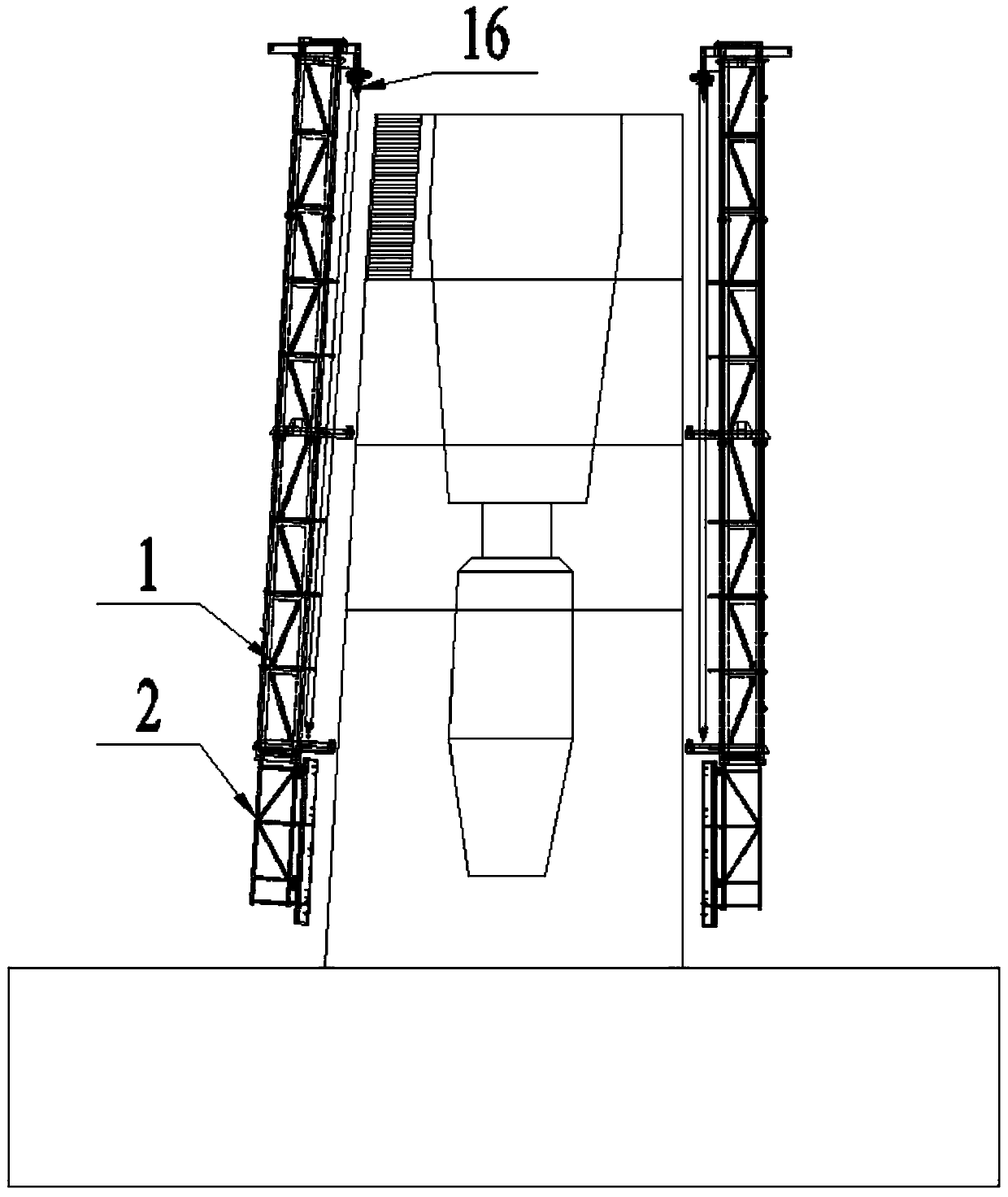 Movable track lifting device