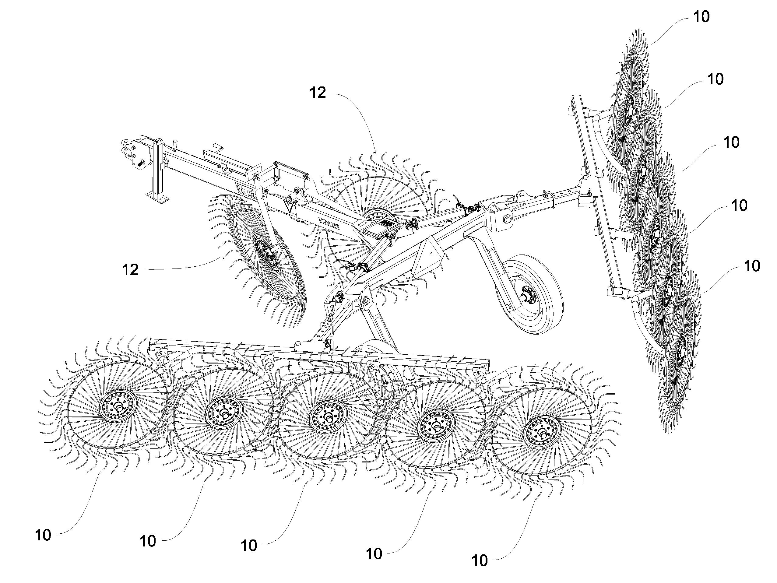 Center Splitter for Rake