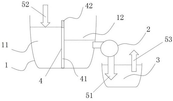 Oil tank structure applied to automobile transmission hydraulic system test stand