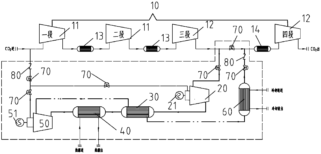 Energy output system and method applied to urea plant