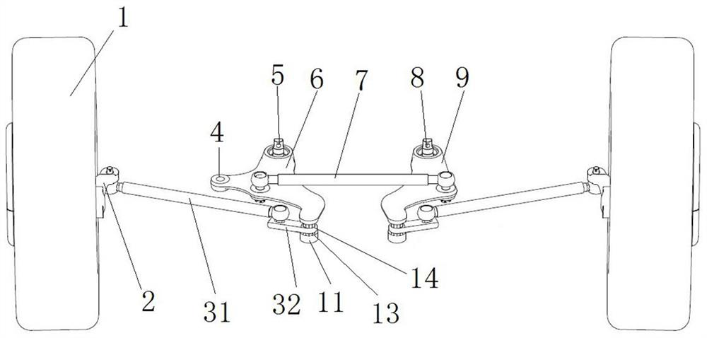 A steering transmission system and vehicle