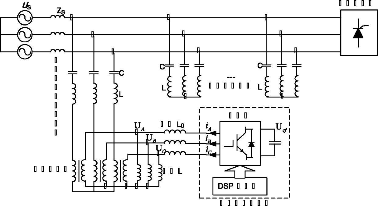 35KV large capacity reactive compensation and harmonic suppression integrated system and control method thereof