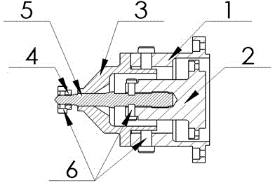 Withdrawable double-shaft-shoulder stirring head