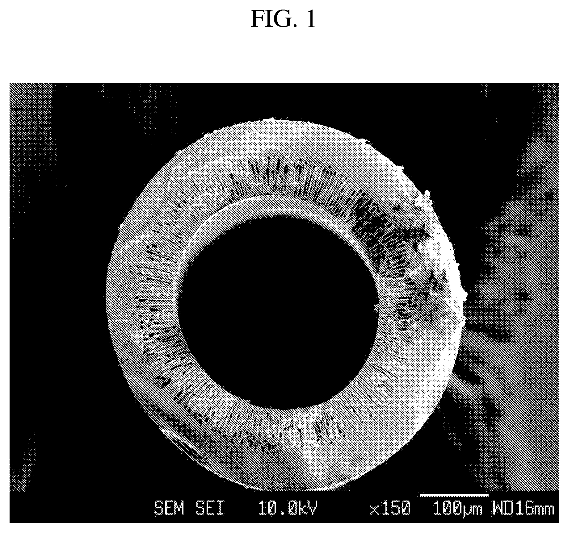 Polyimides dope composition, preparation method of hollow fiber using the same and hollow fiber prepared therefrom