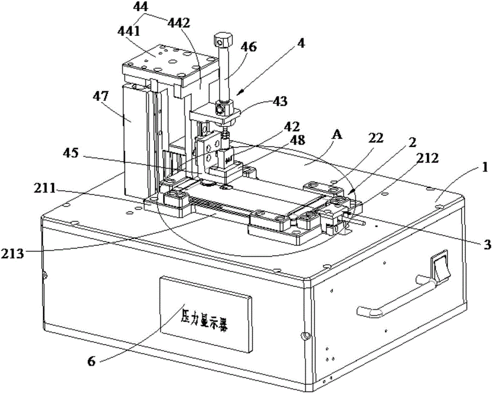 Fingerprint module testing device