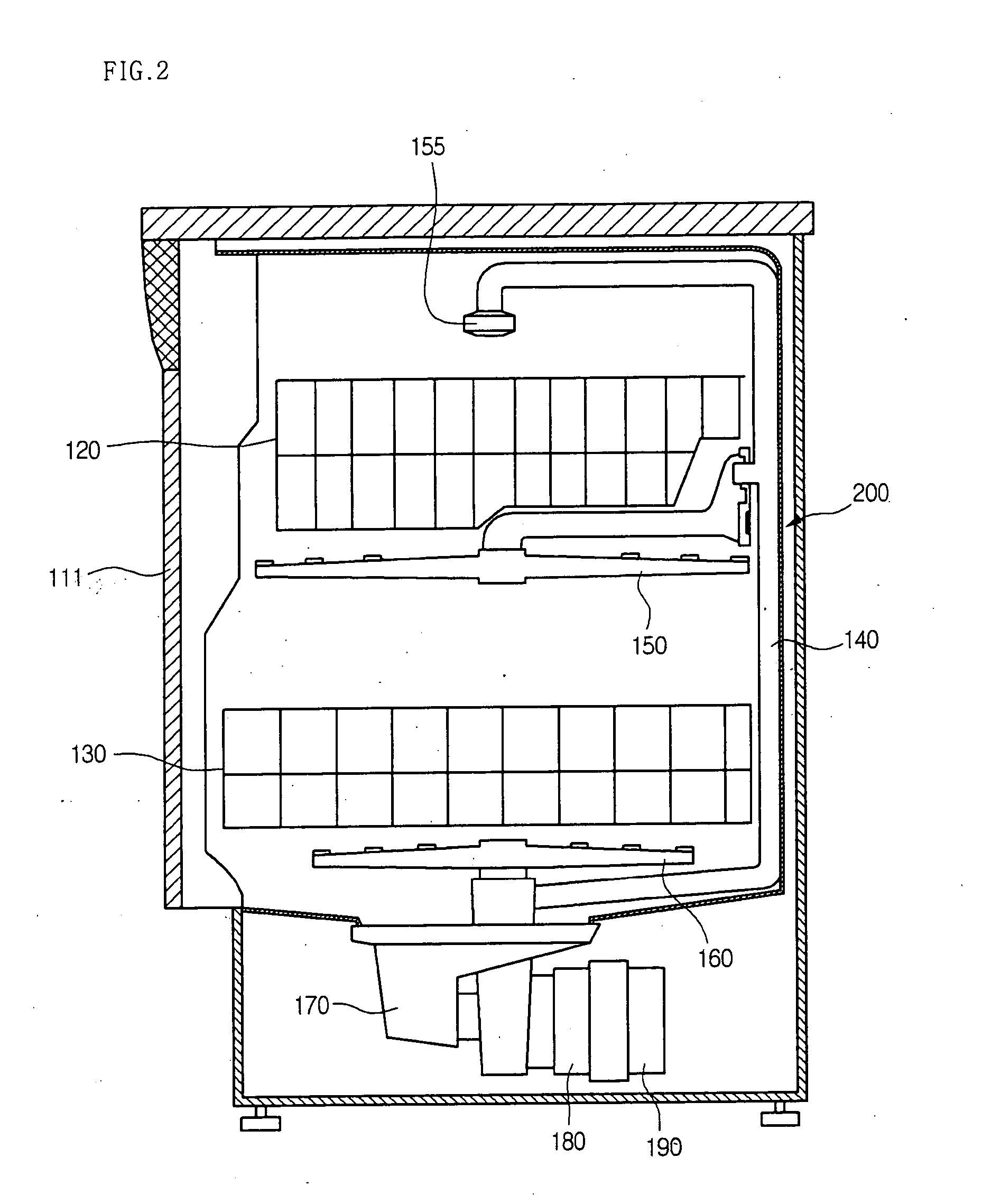 Tub construction for dishwasher