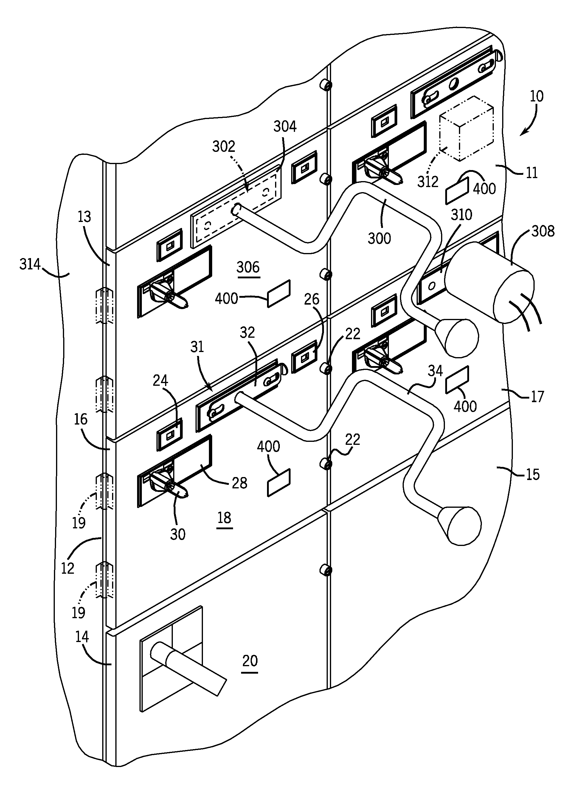 Test module for motor control center subunit