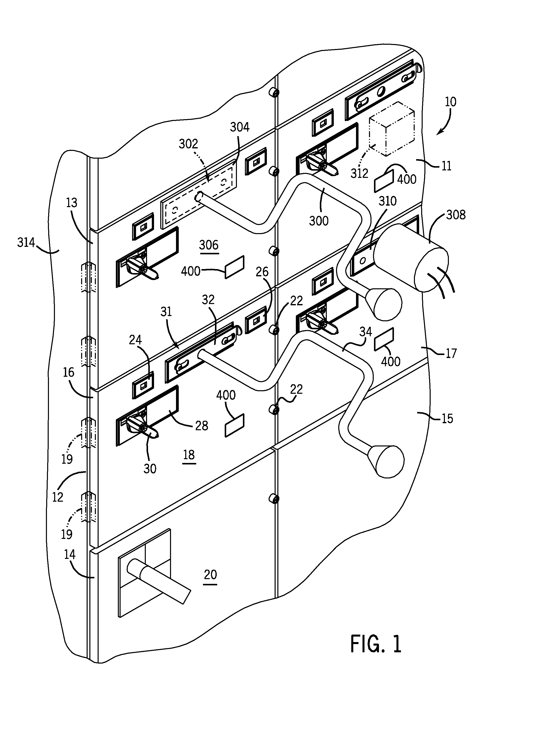 Test module for motor control center subunit