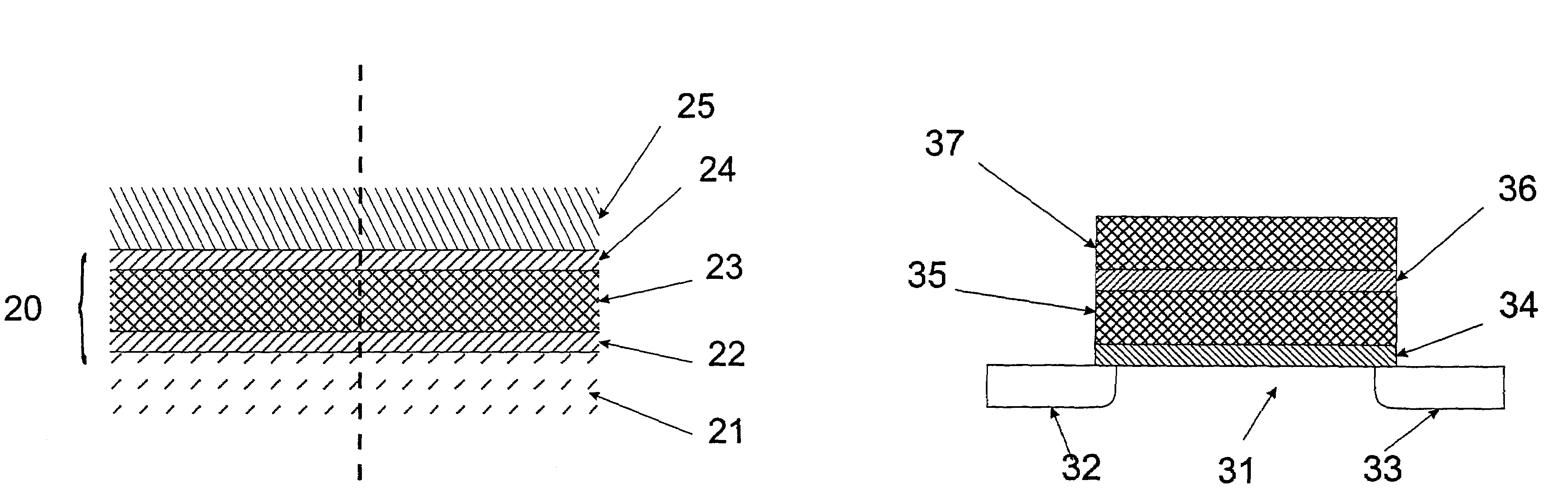 Insulating barrier, NVM bandgap design