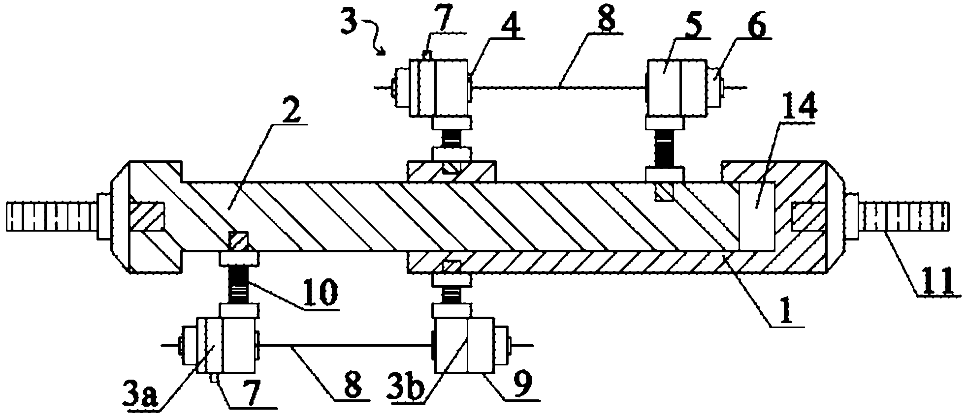 Shape memory alloy damping device with self-monitoring function