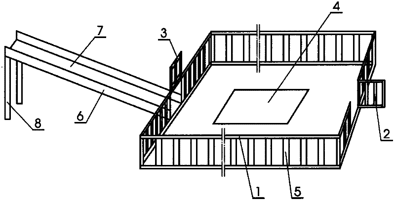 Device for letting live pigs out of pigsty in large-scale pig farm