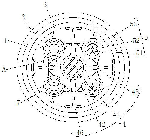 High-flexibility high-distortion-resistant cable with dynamic cable structure