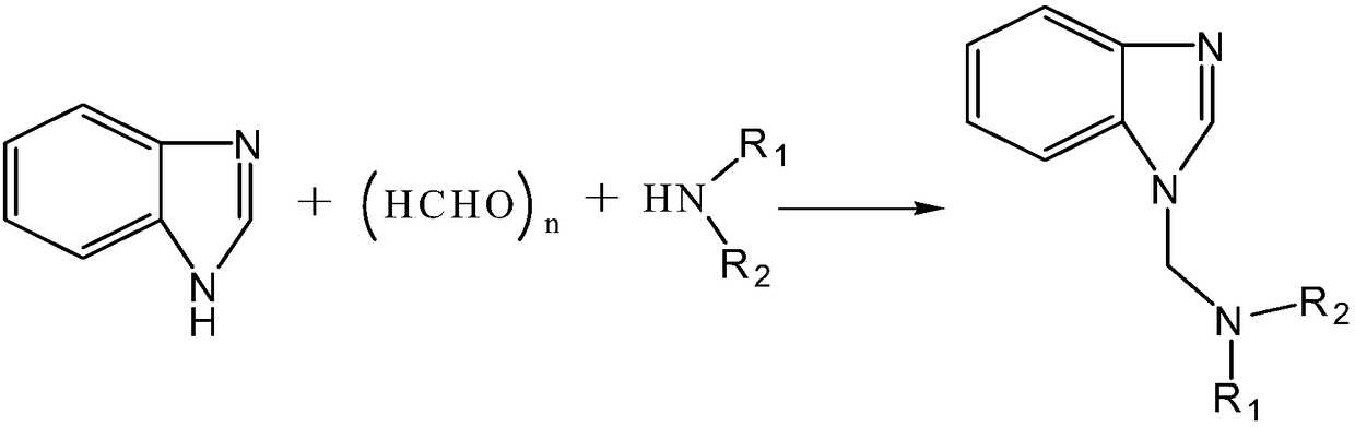 Mannich base acidizing corrosion inhibitor for organic acid system, and preparation method of Mannich base acidizing corrosion inhibitor