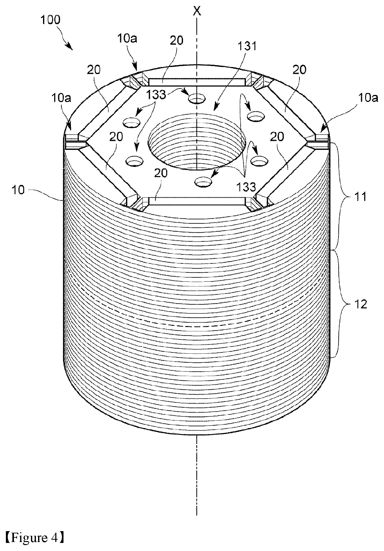 Magnet-embedded motor and compressor using same