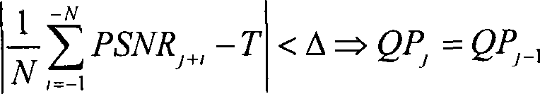 Video constant quality control method in the mode of pyramid type bidirectional estimation