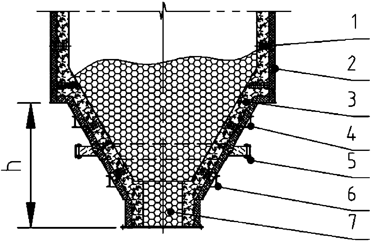 Expansion joint for high-temperature feed bin