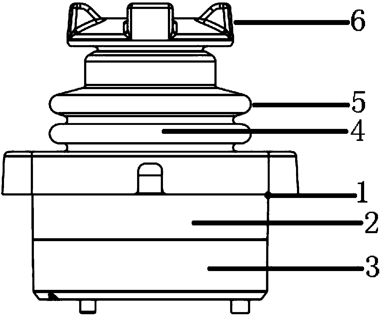 Miniature operating lever based on Hall sensor