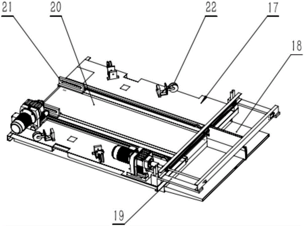 Rapid stacking machine in container