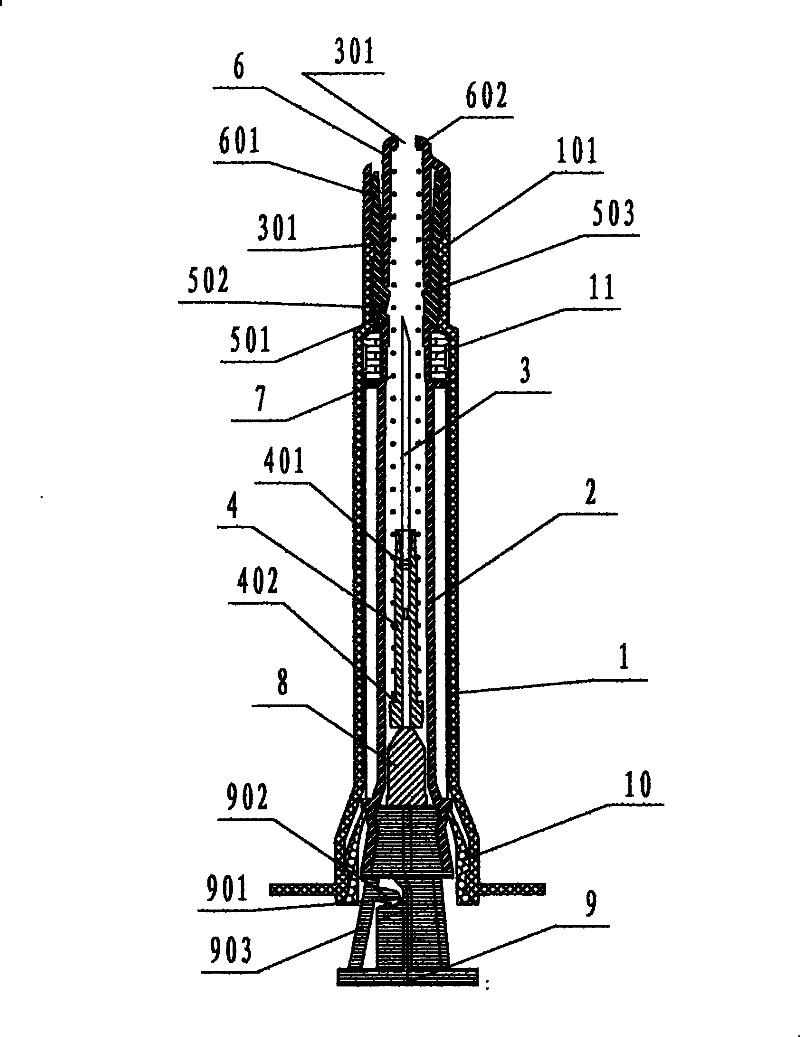 Disposable safety syringe with syringe needle capable of automatically retracting