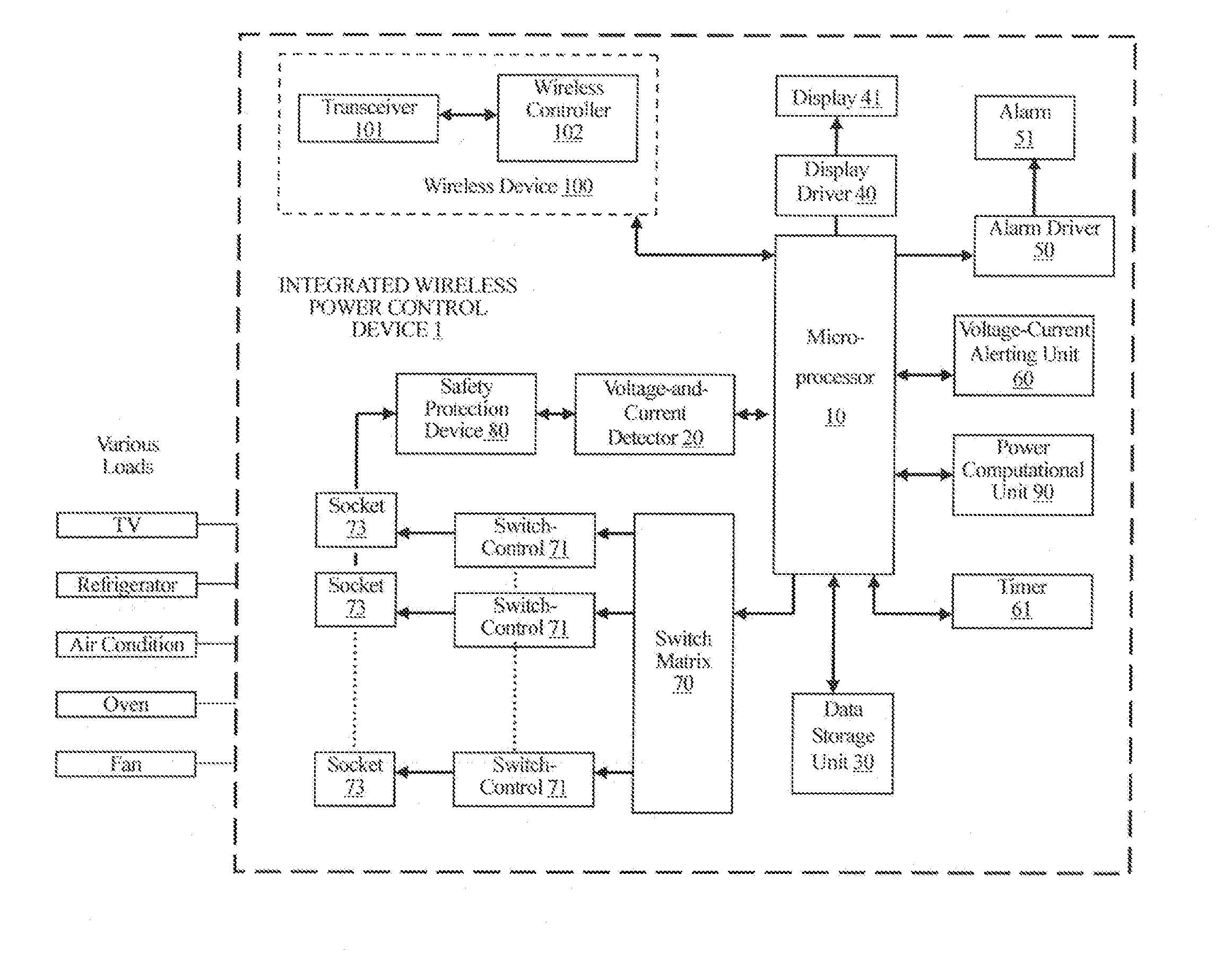 Integrated Wireless Power Control Device