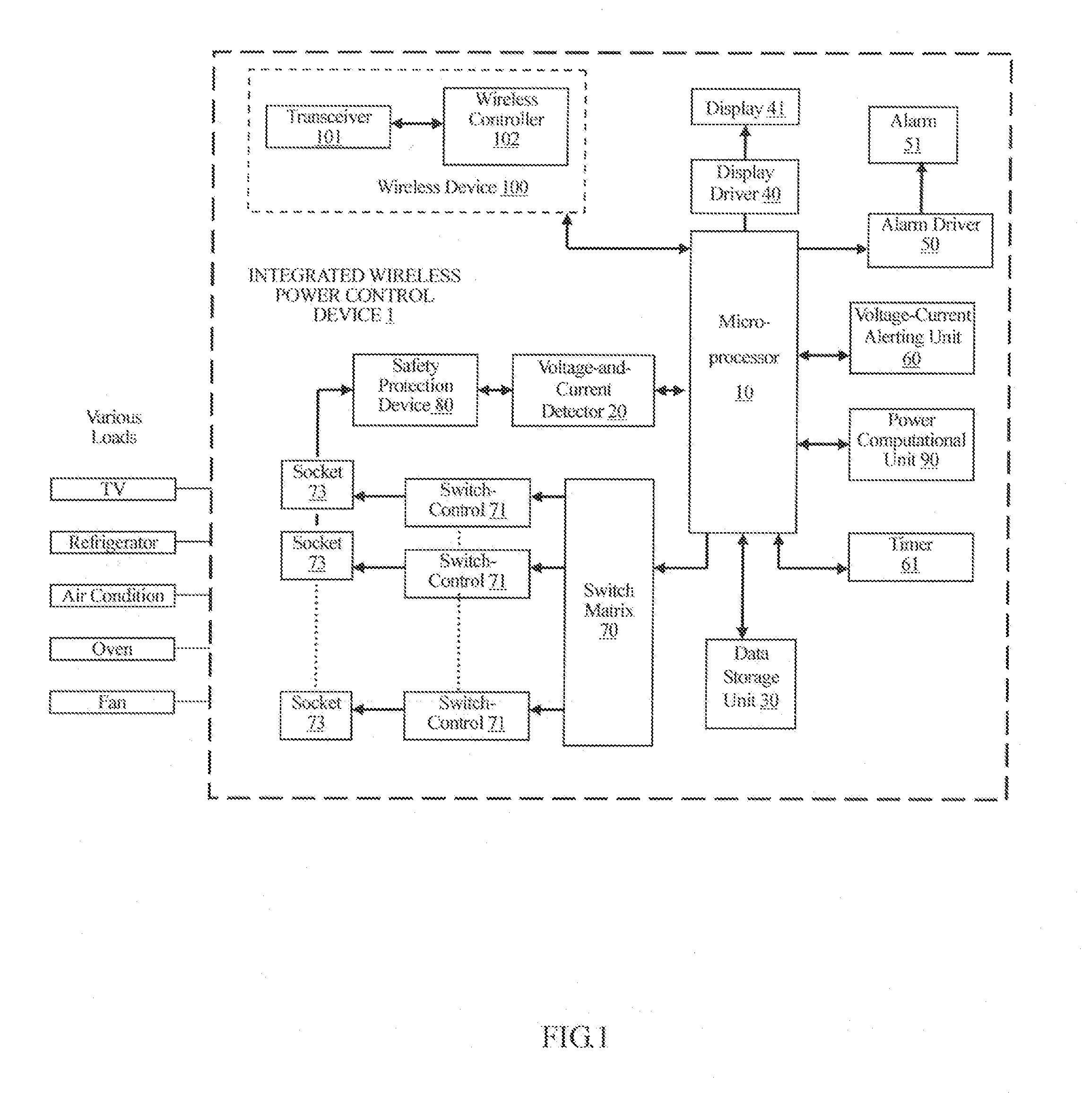 Integrated Wireless Power Control Device