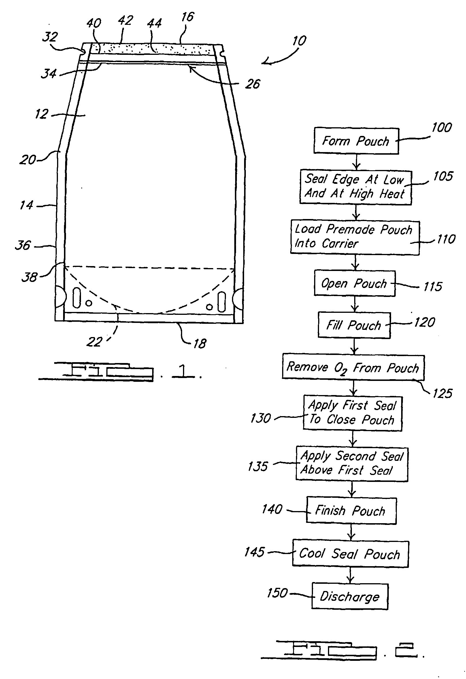 Flexible pouch and method of forming a flexible pouch