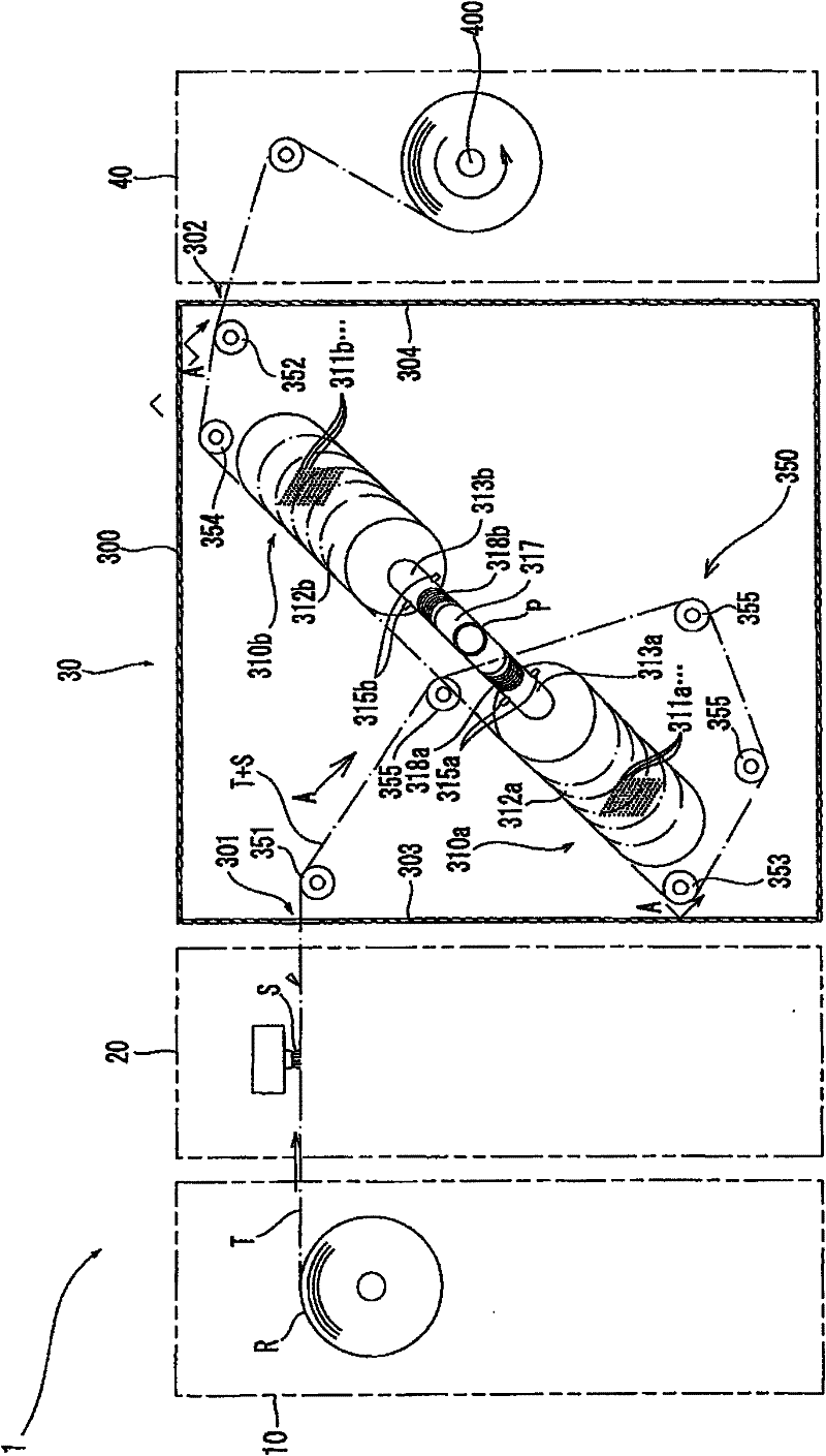 Drying apparatus for manufacturing pressure-sensitive adhesive tape