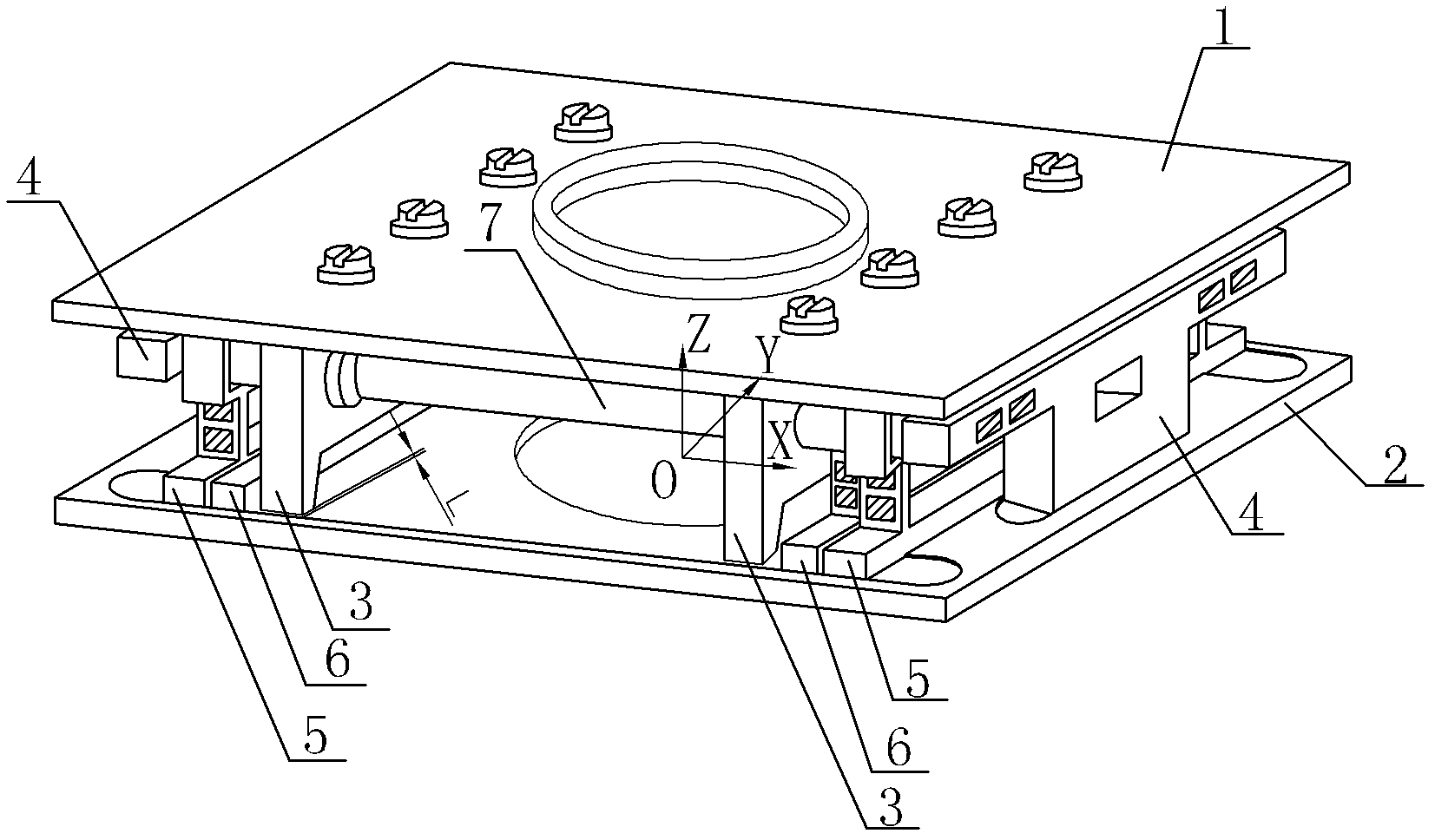 Safe force-coupling-free six-dimensional force sensor