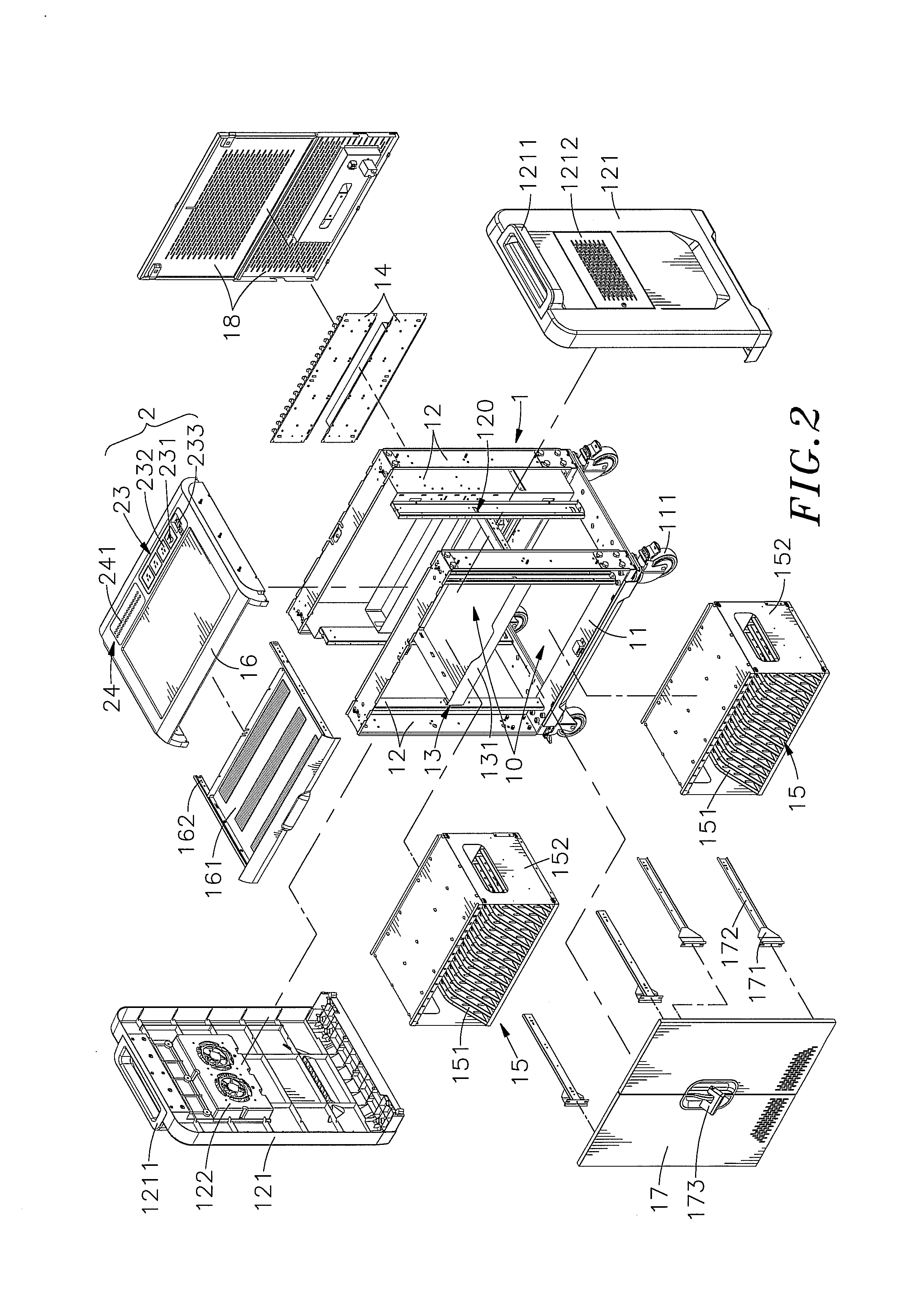 Tablet storage and charging cart