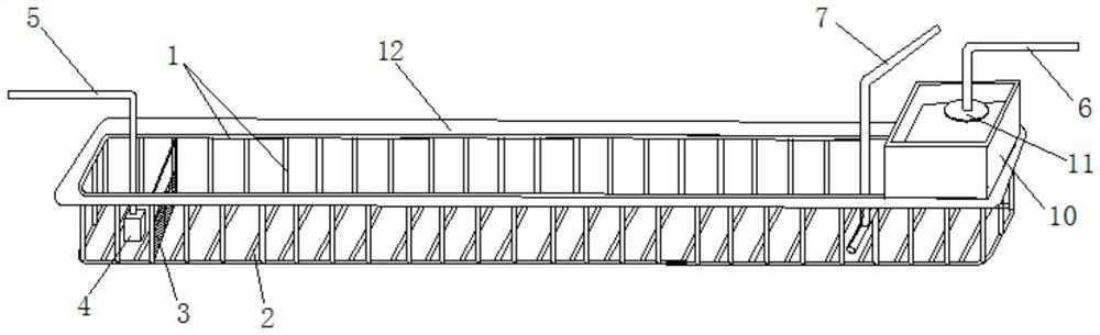 High-density forage fish breeding method and device