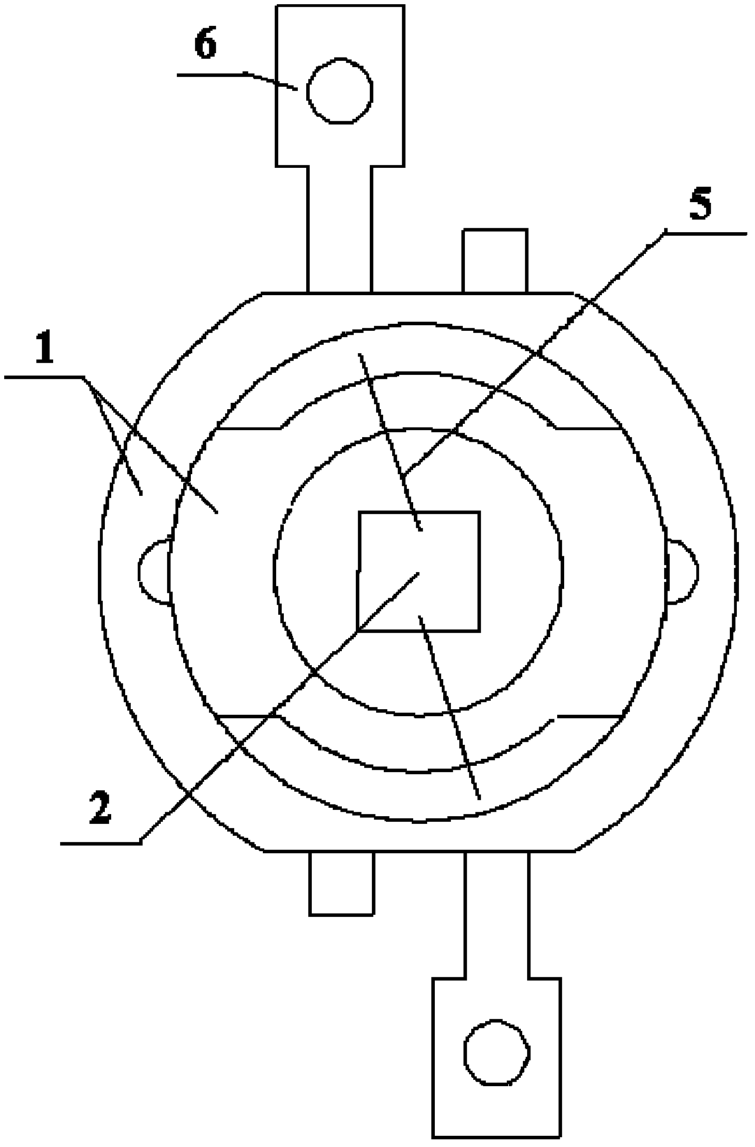 Transparent ceramic white light emitting diode (LED) and preparation method thereof