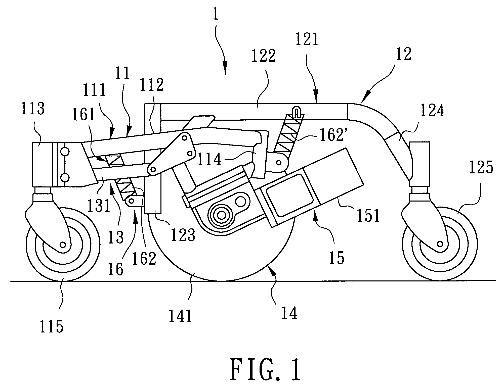 Wheelchair suspension