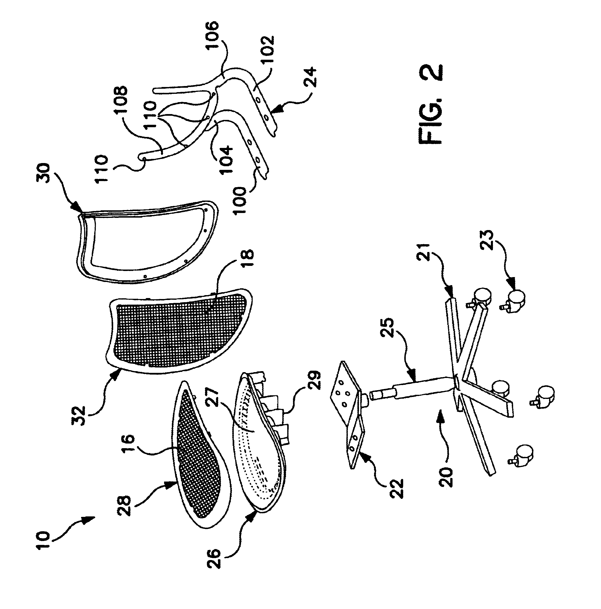 Load bearing fabric attachment and associated method