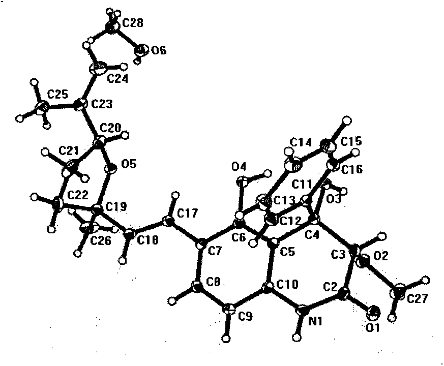 Terpenoid dihydroquinolone alkaloid compound as well as crystal, preparation method and application thereof as marine anti-fouling agent