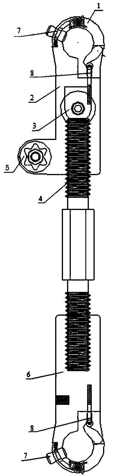 A special tool for replacing 220kv spacer rods when power is off or live