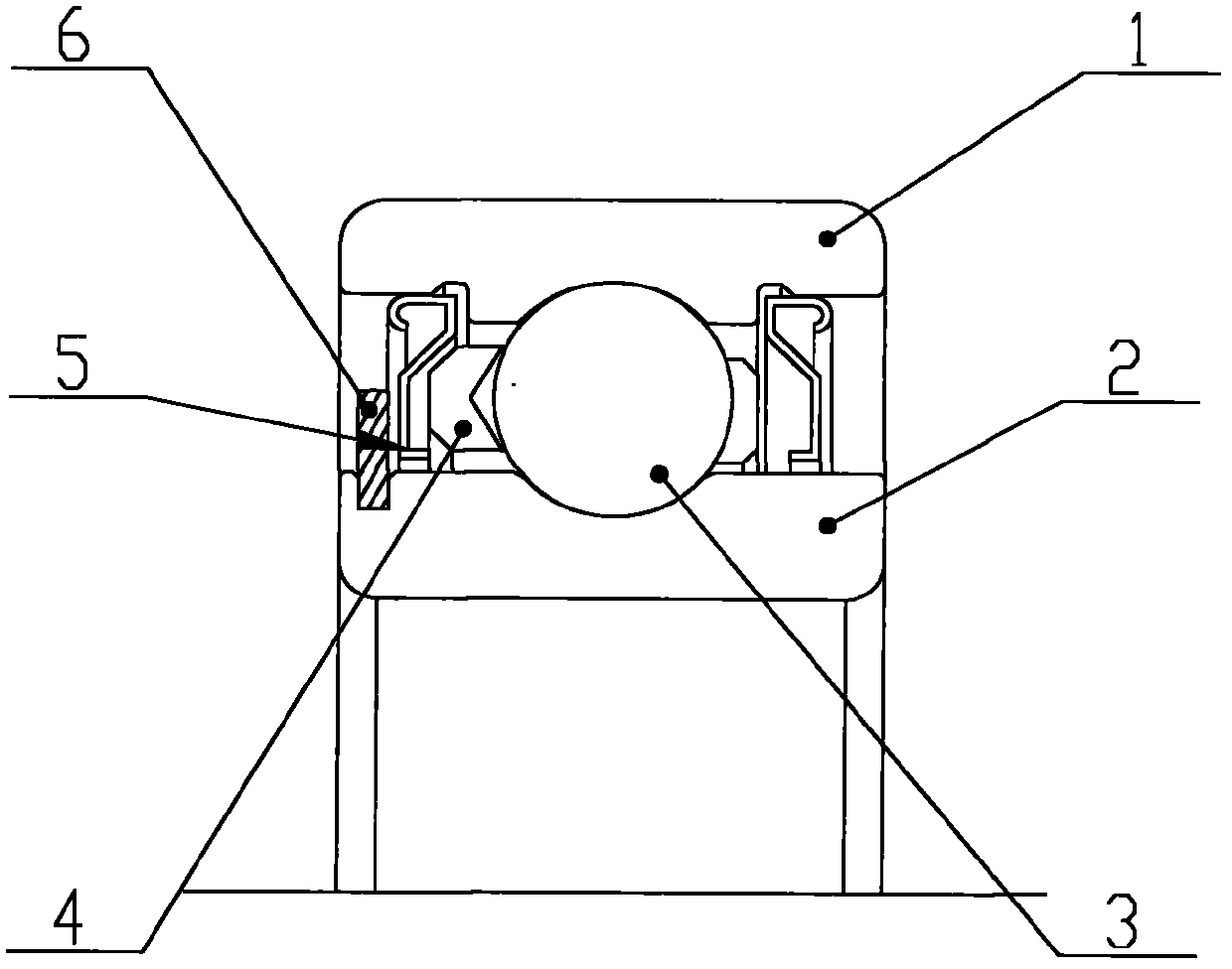 Rolling bearing taking carbon graphite or electrographite as integral holder and manufacturing method thereof