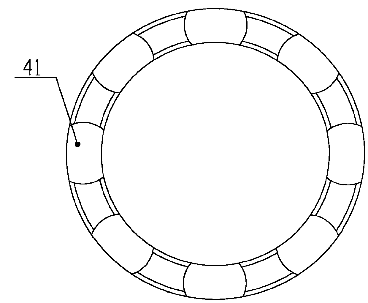 Rolling bearing taking carbon graphite or electrographite as integral holder and manufacturing method thereof