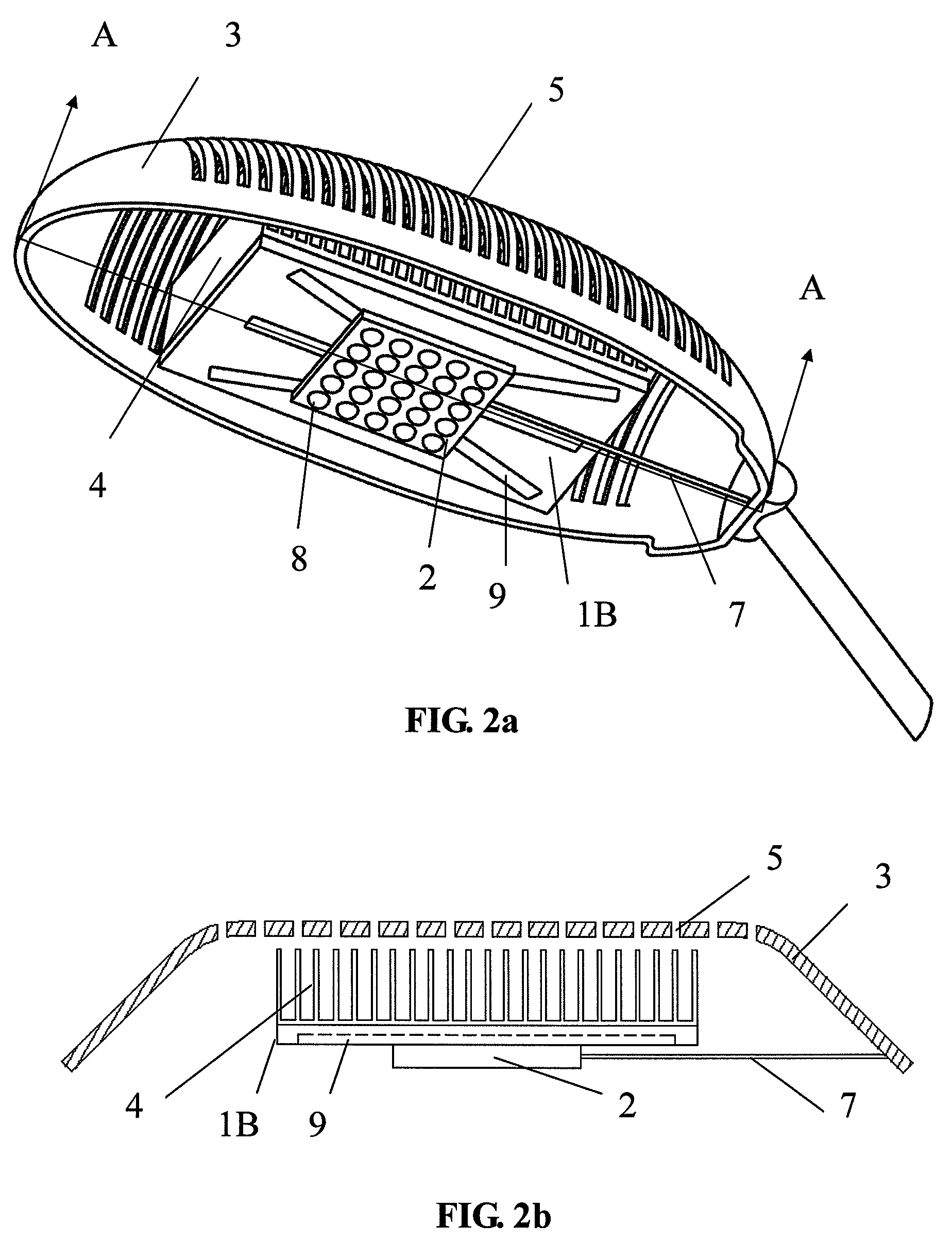 Heat dissipation devices for an LED lamp set