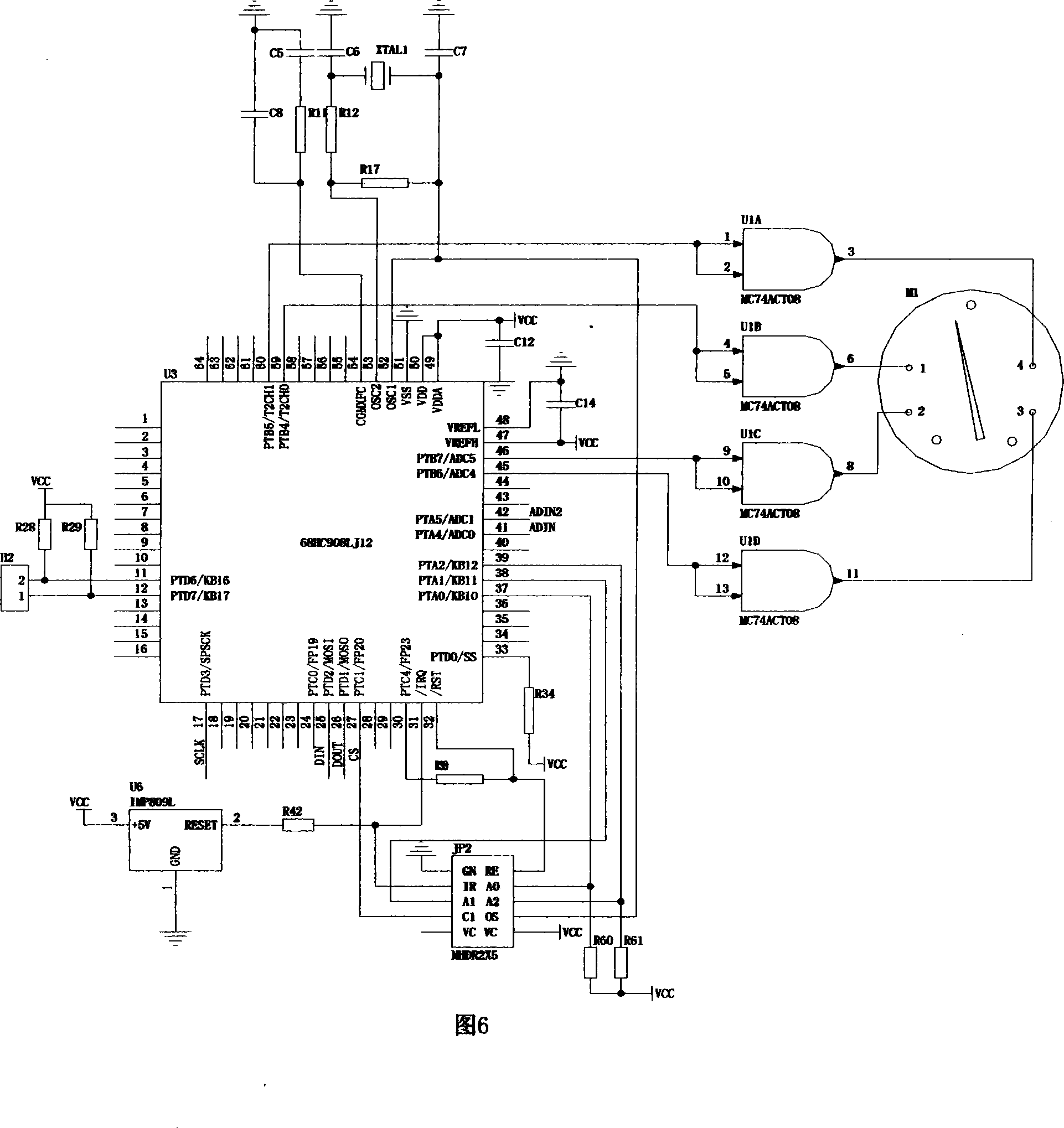 Thermometer for stepper motor drive finger