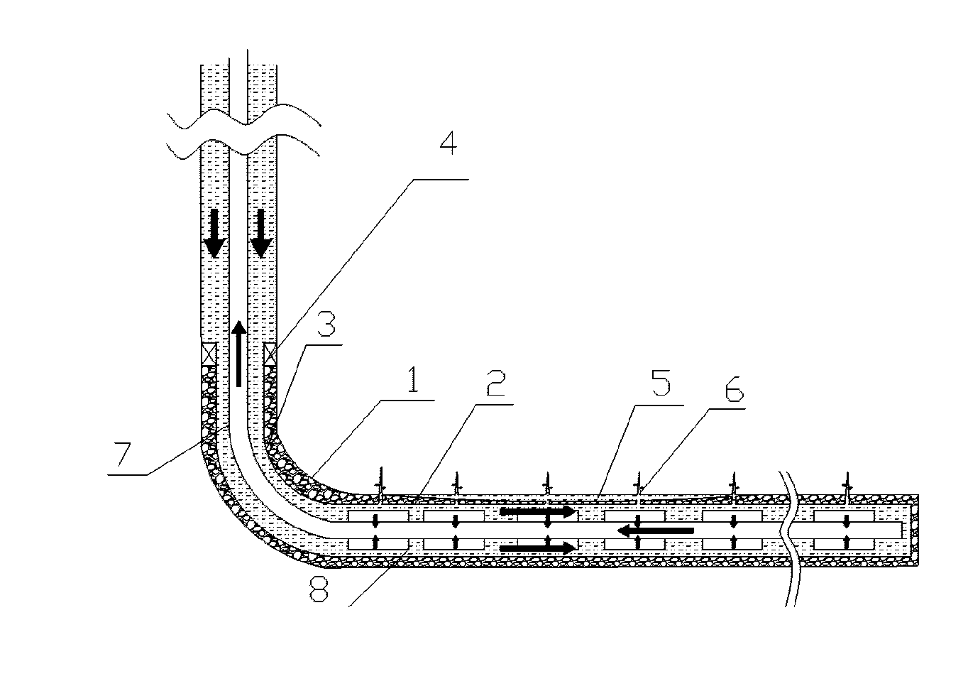 Segmental flow-control method for flow-control filter string in oil -gas well and oil-gas well structure